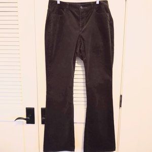 Talbots Bootcut Corduroy Pants - Dark Olive